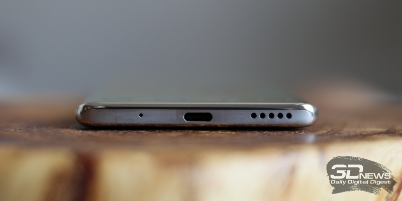  Huawei nova 8, нижняя грань: микрофон, порт USB Type-C и основной динамик 