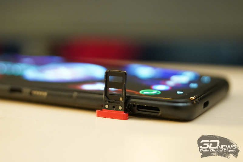  ASUS ROG Phone 5, слот для SIM-карт 